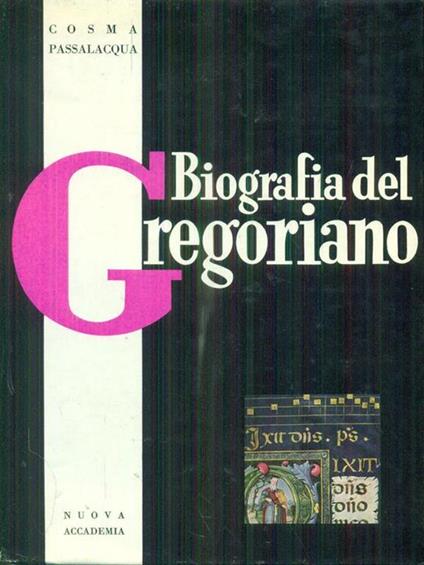 Biografia del Gregoriano - Cosma Passalacqua - copertina