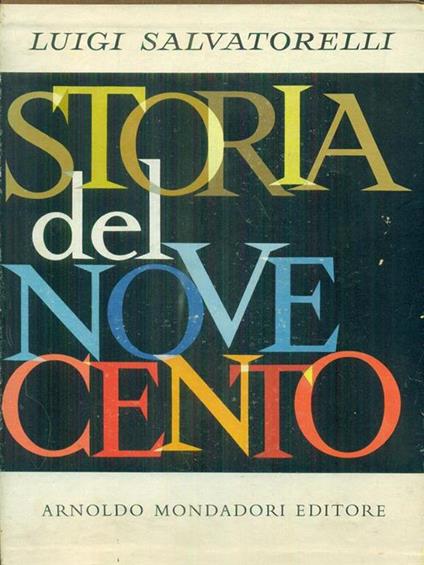 storia del Novecento - Luigi Salvatorelli - copertina