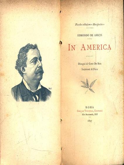 In America - Edmondo De Amicis - copertina