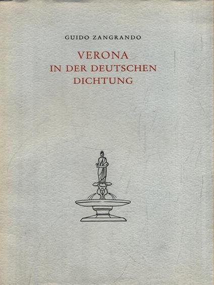 Verona in der deutschen dichtung - copertina