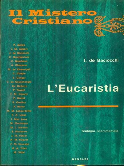 L' Eucaristia - copertina