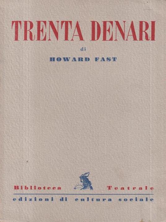 Trenta denari - Howard Fast - copertina