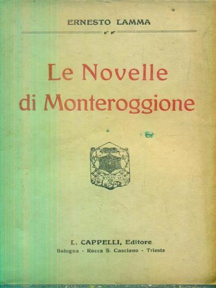 Le Novelle di Monteroggione - Ernesto Lamma - copertina