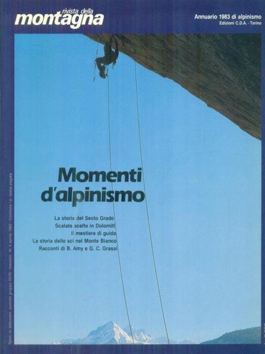 Rivista della montagna: momenti d'alpinismo - copertina