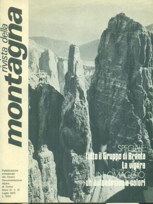 Rivista della montagna n. 11-12-13/1973 - copertina