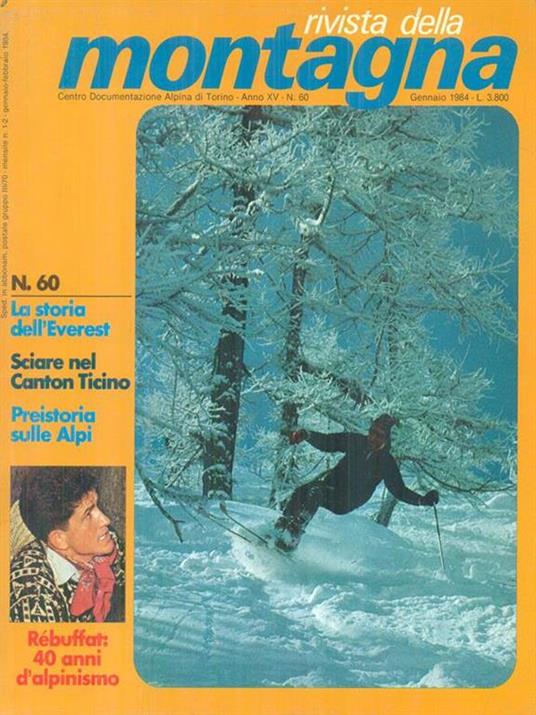   Rivista della montagna annata 1984 -   - copertina