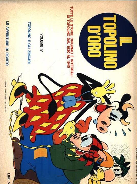 Il Topolino d'Oro - Volume IV (Ristampa) - Walt Disney - Libro Usato -  Mondadori - | IBS