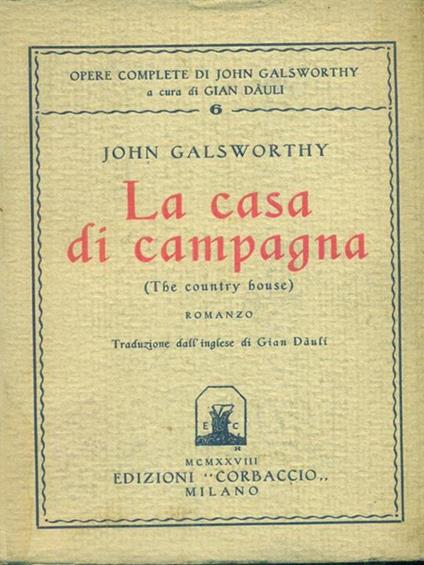 La casa di campagna - John Galsworthy - copertina