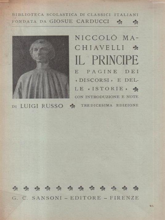 Il Principe - Machiavelli Niccolò - copertina