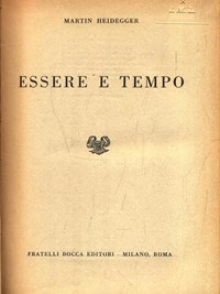 ESSERE E TEMPO Heidegger - disAccordi