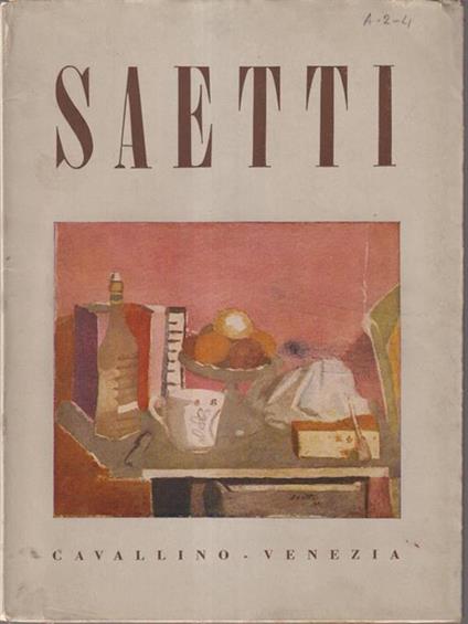   Saetti - Ugo Fasolo - copertina