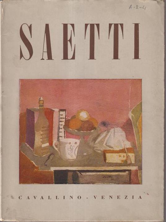   Saetti - Ugo Fasolo - copertina