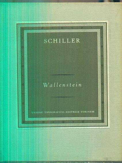 Wallenstein - Friedrich Schiller - copertina