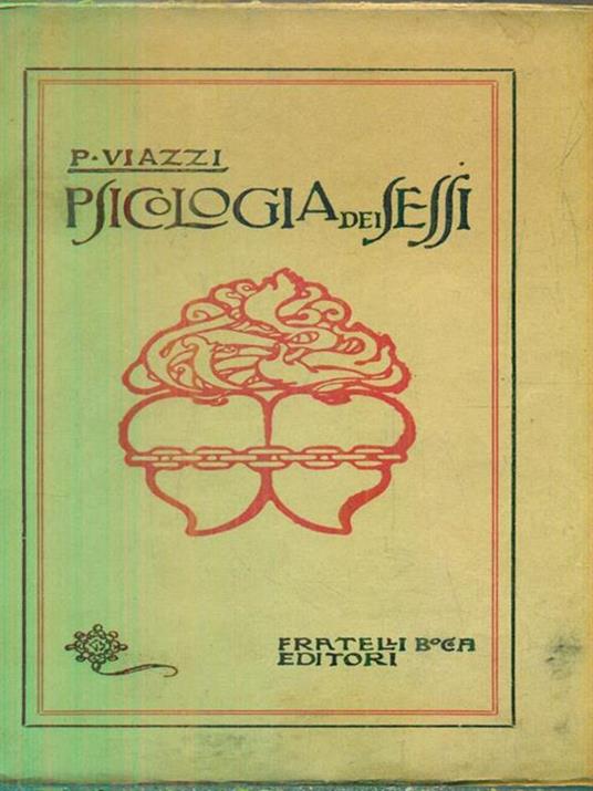 Psicologia dei sessi - Pio Viazzi - copertina