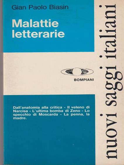 Malattie letterarie - Gian Paolo Biasin - copertina