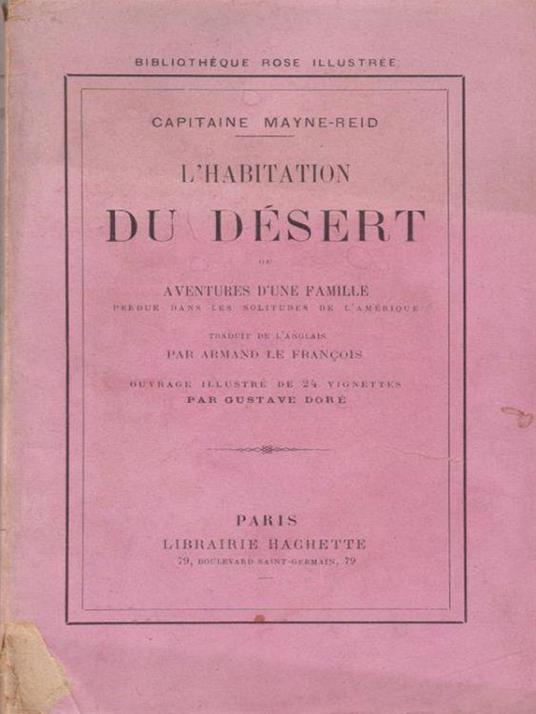 L' habitation du desert - Mayne Reid - copertina