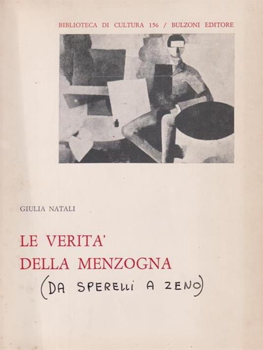 La verità della menzogna - Giulia Natali - copertina