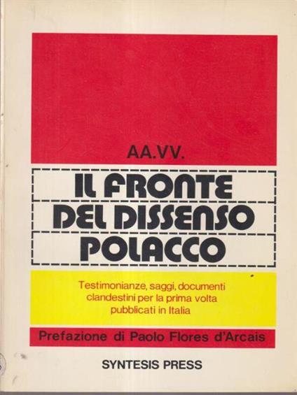 Il fronte del dissenso polacco - copertina