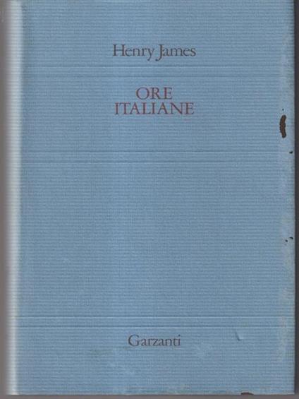 Ore italiane - Henry James - copertina