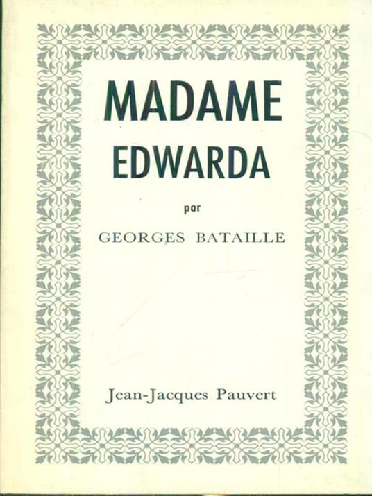   Madame Edwarda - Georges Bataille - copertina