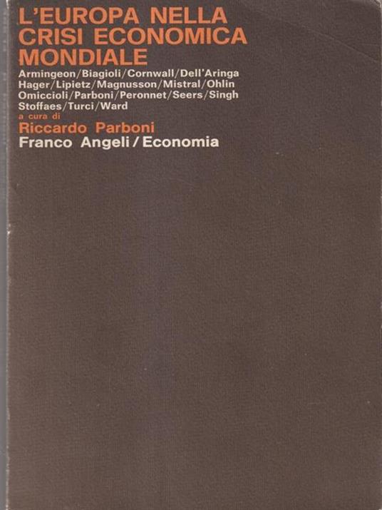 L' Europa nella crisi economica mondiale - copertina