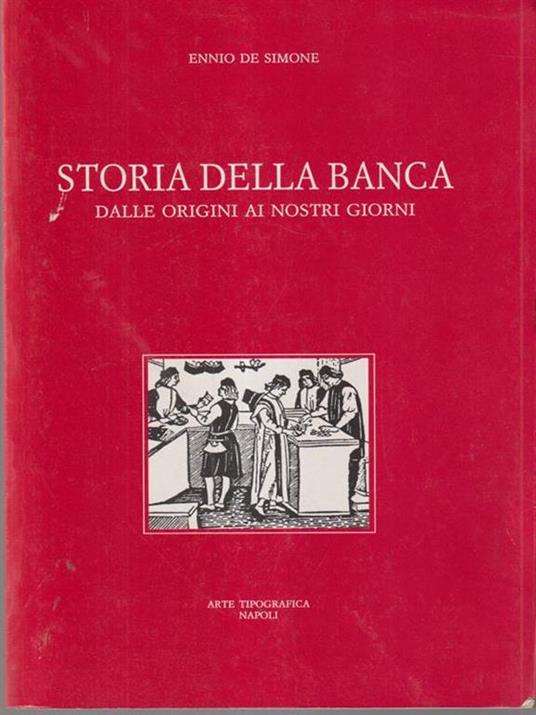   Storia della banca - Ennio De Simone - copertina
