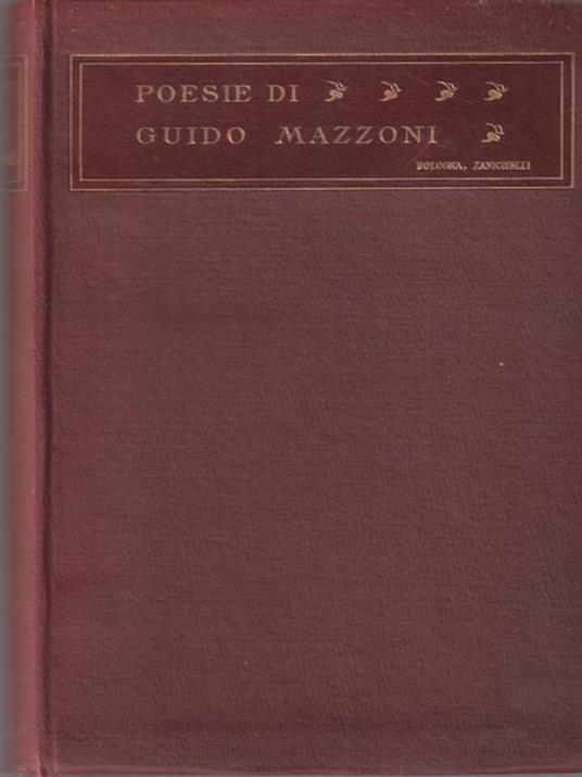   Poesie - Guido Mazzoni - copertina