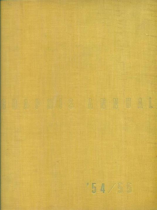   Graphis annual 1954/55 - Walter Herdeg - copertina