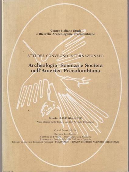 Archeologia, scienza e società nell'America precolombiana - copertina