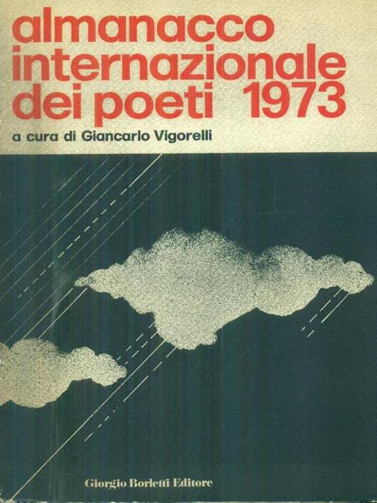 Almanacco Internazionale dei poeti 1973 - Giancarlo Vigorelli - copertina