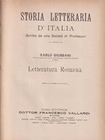   Storia letteraria d'Italia - Letteratura romana