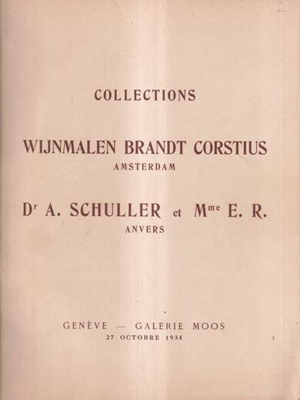 Collections. Wijnmalen Brandt Corstius Schuller -   - copertina