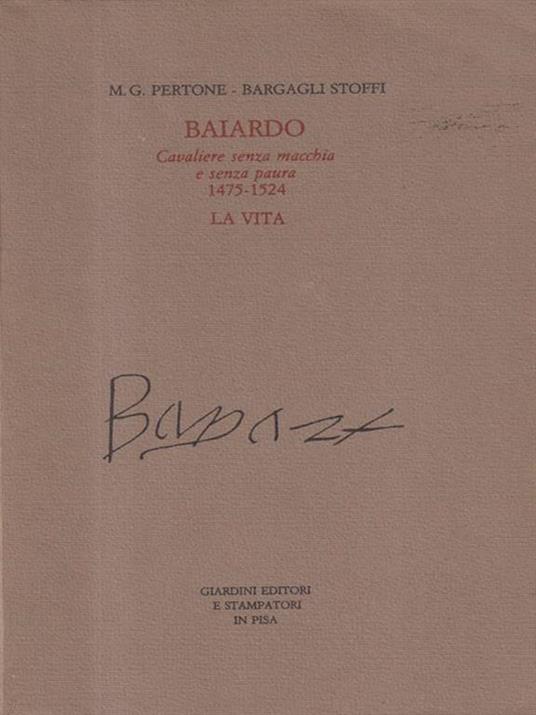 Baiardo Cavaliere senza macchia - M,G. Pertone - copertina