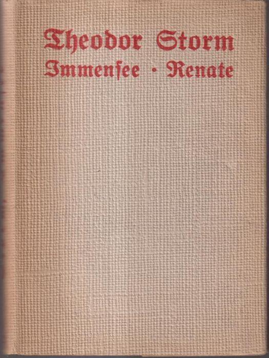 Immensee, Renate und andere Novellen - Theodor Storm - copertina
