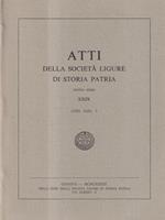 Atti della Società Ligure di Storia Patria - XXIX Fasc. I