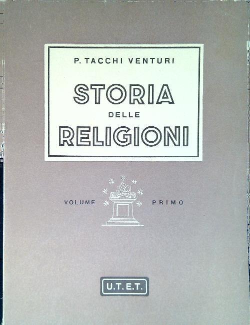 Storia delle Religioni. 2 Volumi - Pietro Tacchi Venturi - copertina