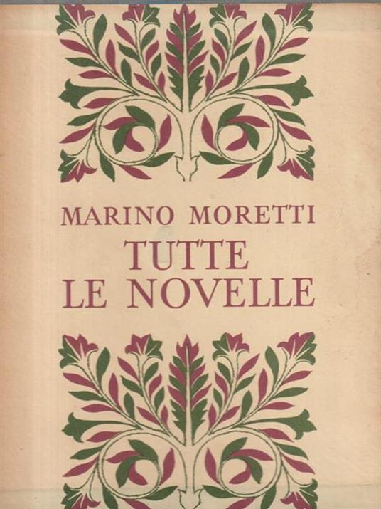 Tutte le novelle - Marino Moretti - copertina