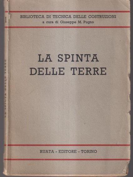 La spinta delle terre - Giuseppe M. Pugno - copertina