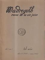 Madregoth revue de la vie juive vol. 1 n. 1