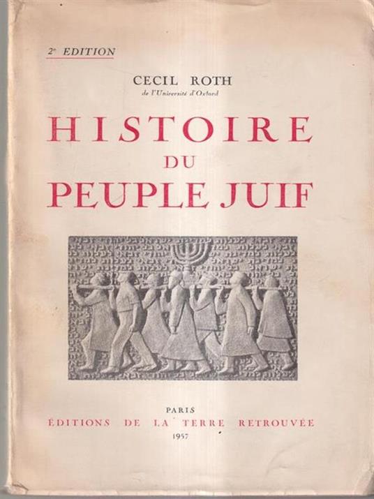 Histoire du peuple juif - Cecil Roth - copertina
