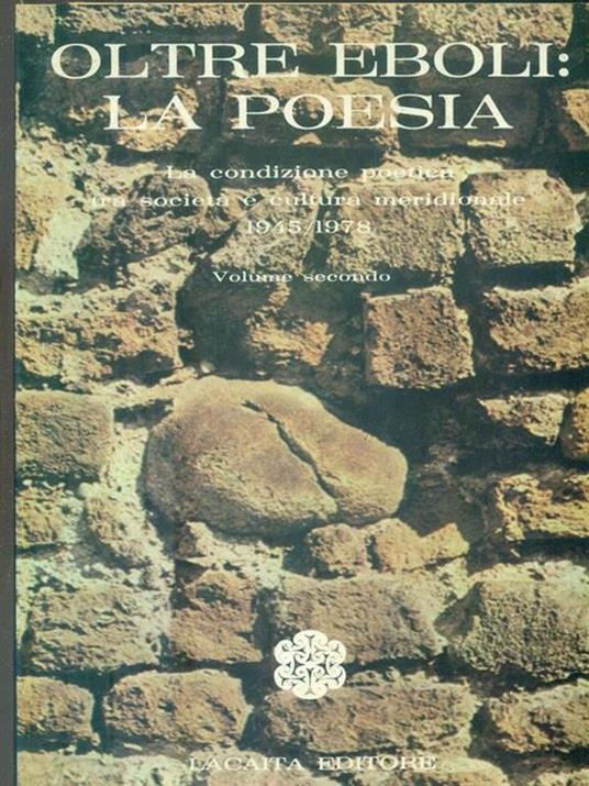 Oltre Eboli: la poesia. Volume secondo - Antonio Motta - copertina