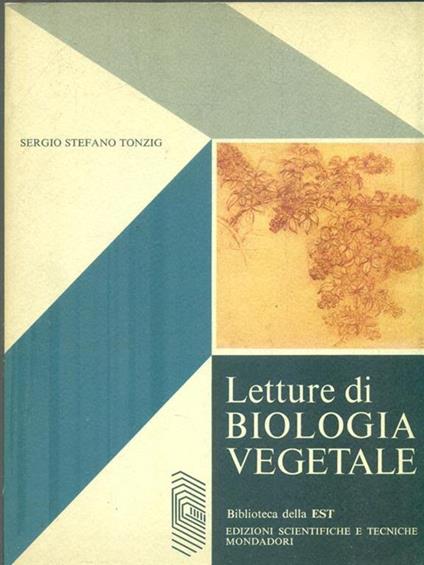Letture di biologia vegetale - Sergio Tonzig - copertina