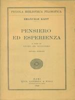 Pensiero ed esperienza