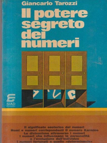 Il potere segreto dei numeri - Giancarlo Tarozzi - copertina