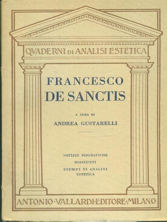 Francesco De Sanctis - Andrea Gustarelli - copertina