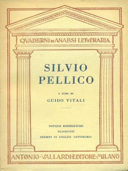 Silvio Pellico - Guido Vitali - copertina