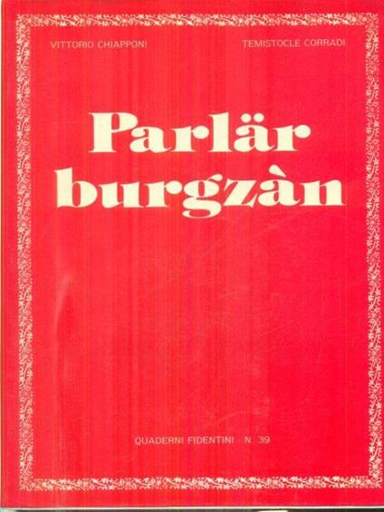 Parlar burgzan - Vittorio Capponi - copertina