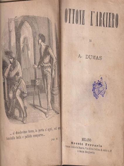 Ottone l'arciero - Alexandre Dumas - copertina