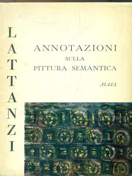 Annotazioni sulla pittura semantica - Lattanzi - copertina