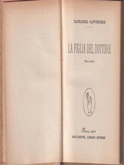 La figlia del dottore - Nathaniel Hawthorne - copertina